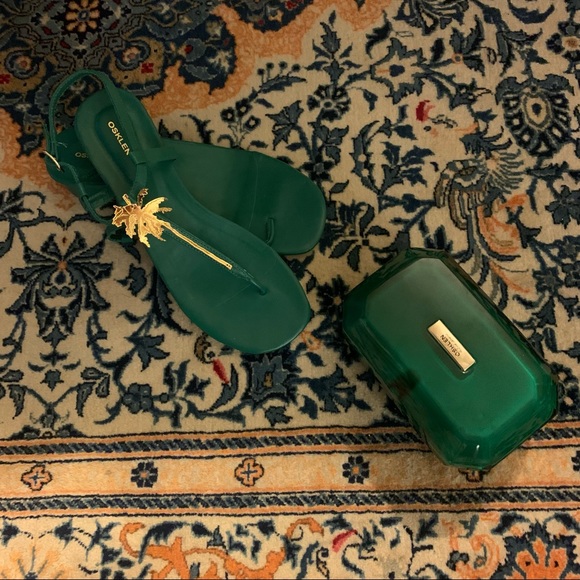 Gorgeous 🌴NEW Matching Sandals/clutch SET from Brazilian brand Osklen (9) - Picture 2 of 12